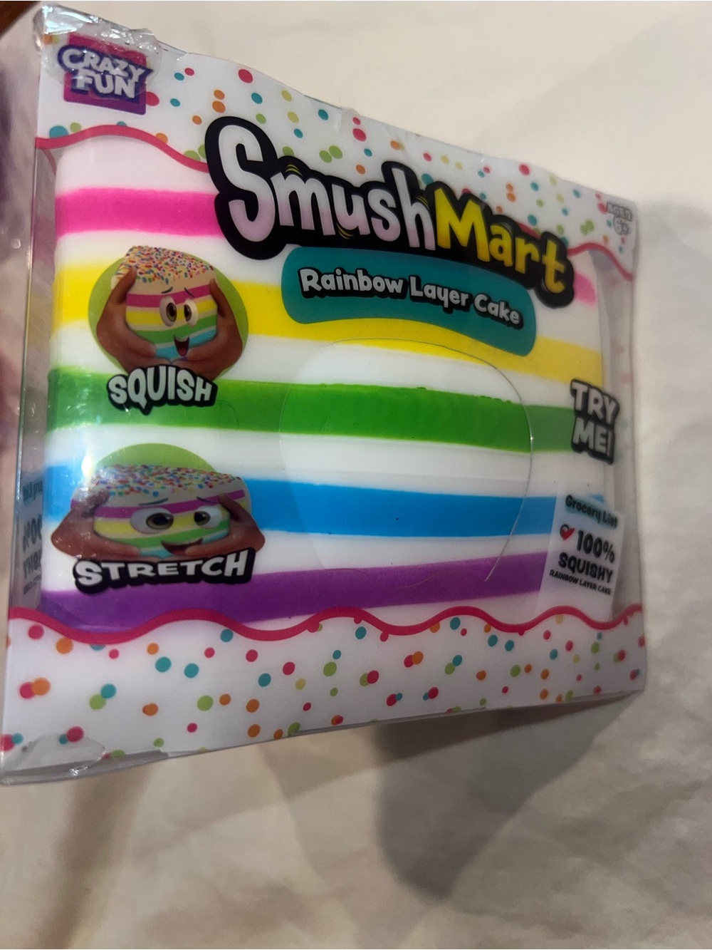 SmushMart Rainbow Layer Cake Squishy Toy - Multicolor